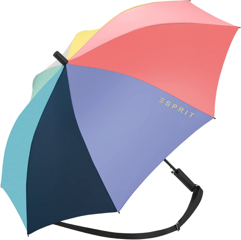 Esprit 'Slinger' Stockschirm mit Umhängeriemen AC multicolor combination