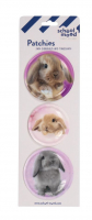 Schoolmood 'Hase' Patchies-Set 3-tlg.