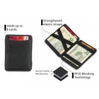 Hunterson 'Magic Wallet RFID' Black Carbon Edition