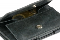 Garzini Essenziale 'Coin Pocket Magic Wallet' Brushed Black
