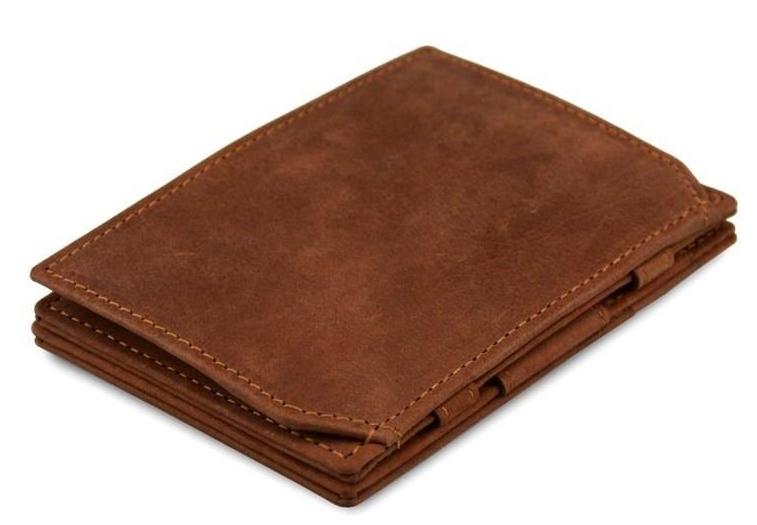 Garzini Essenziale 'Coin Pocket Magic Wallet' Java Brown