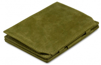 Garzini Essenziale 'Coin Pocket Magic Wallet' Olive Green