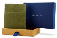 Garzini Essenziale 'Coin Pocket Magic Wallet' Olive Green