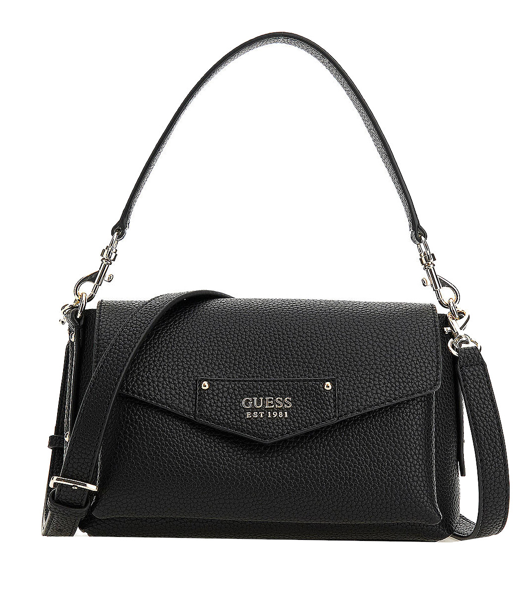 Guess 'ECO Brenton'Flap Shoulder Bag Synthetik black