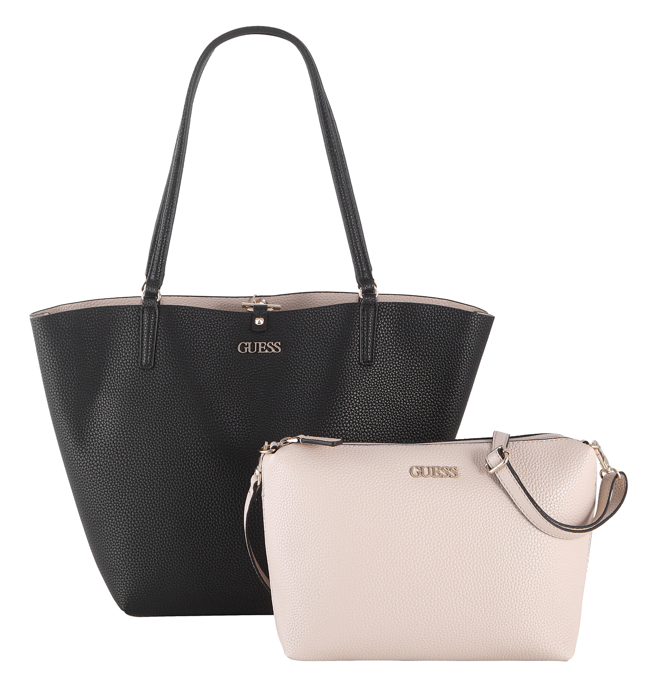 Guess 'Alby Toggle Tote'  Shopper Synthetik black