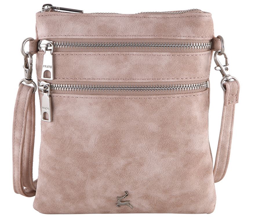 Prato 'LM Joyce' Umhängetasche Vintage PU klein light rose