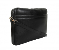 Maison Heroïne 'Jamie 15' Laptoptasche 15' echt Rindleder schwarz/gold