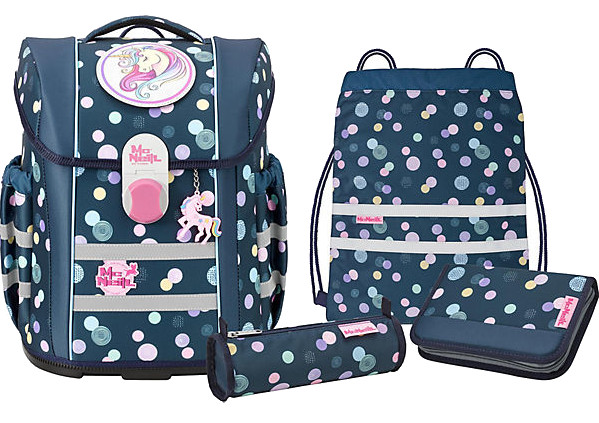 McNeill 'Polly' Schulrucksackset 5tlg. mac2 980g 18l blau