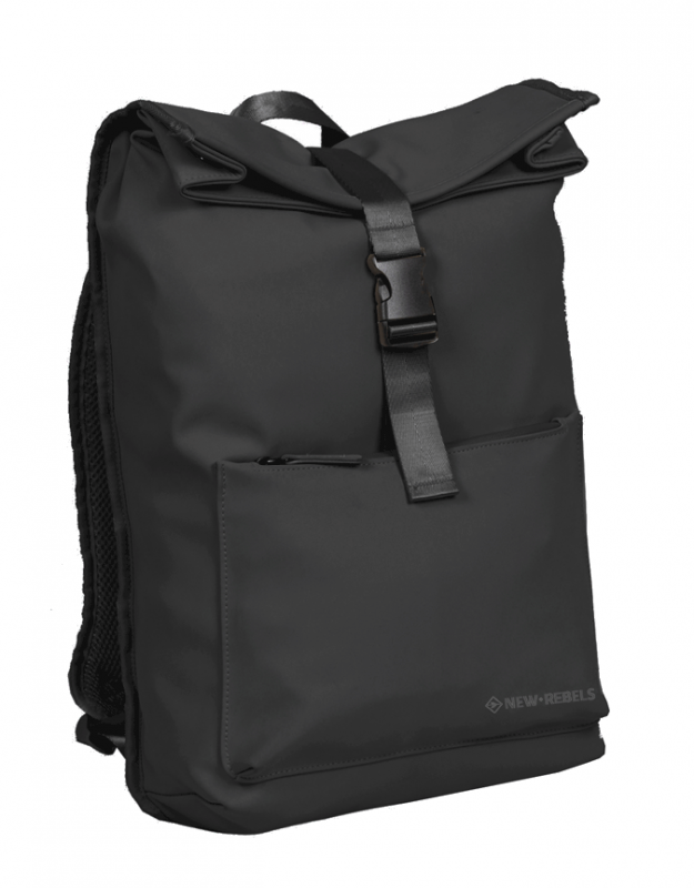 New Rebels 'William - Baltimore' Rucksack mit Laptopfach aufsteckbar 15l black