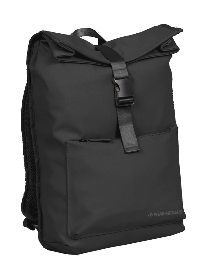 New Rebels 'William - Baltimore' Rucksack mit Laptopfach aufsteckbar 15l black