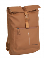 New Rebels 'William - Baltimore' Rucksack mit Laptopfach aufsteckbar 15l cognac