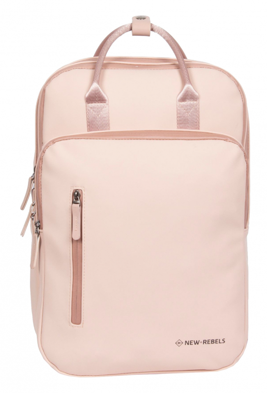 New Rebels 'William - Milwaukee' Rucksack mit Laptopfach aufsteckbar old pink