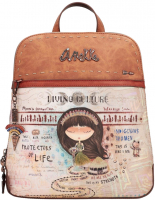 Anekke 'Menire' Damenrucksack braun/bunt