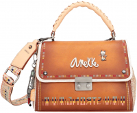 Anekke 'Menire' Umhängetasche Henkeltasche braun / bunt