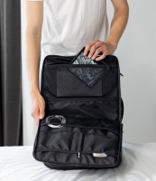 Onemate 'Apollo' Reiserucksack aus Planenmaterial erweiterbar 40l 55x37x16 apollo grau