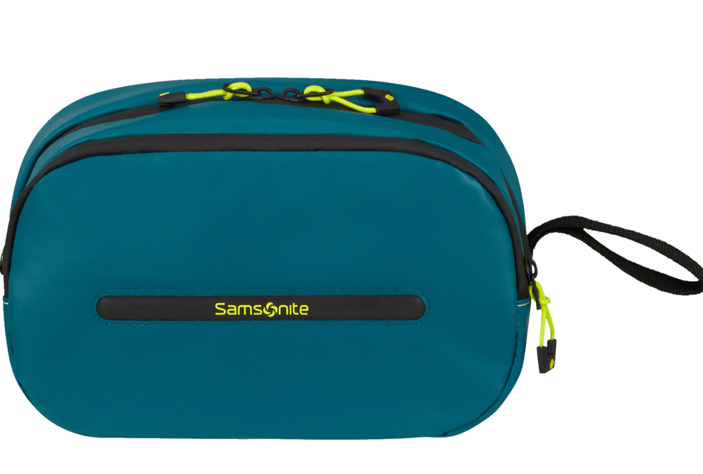 Samsonite 'Ecodiver' Toilet Kit 0,2kg 4,5l wassedicht petrol blue/lime