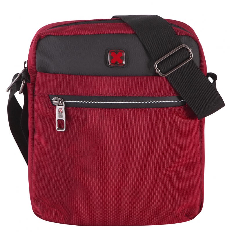 Travel 'N' Meet Schultertasche 3 RV  Spinnstoff rot