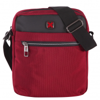 Travel 'N' Meet Schultertasche 3 RV  Spinnstoff rot
