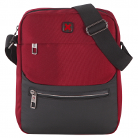 Dernier Schultertasche aus Spinnstoff rot