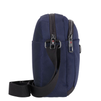 Travel 'N' Meet Schultertasche aus Spinnstoff klein navy