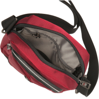 Travel 'N' Meet Schultertasche aus Spinnstoff klein rot