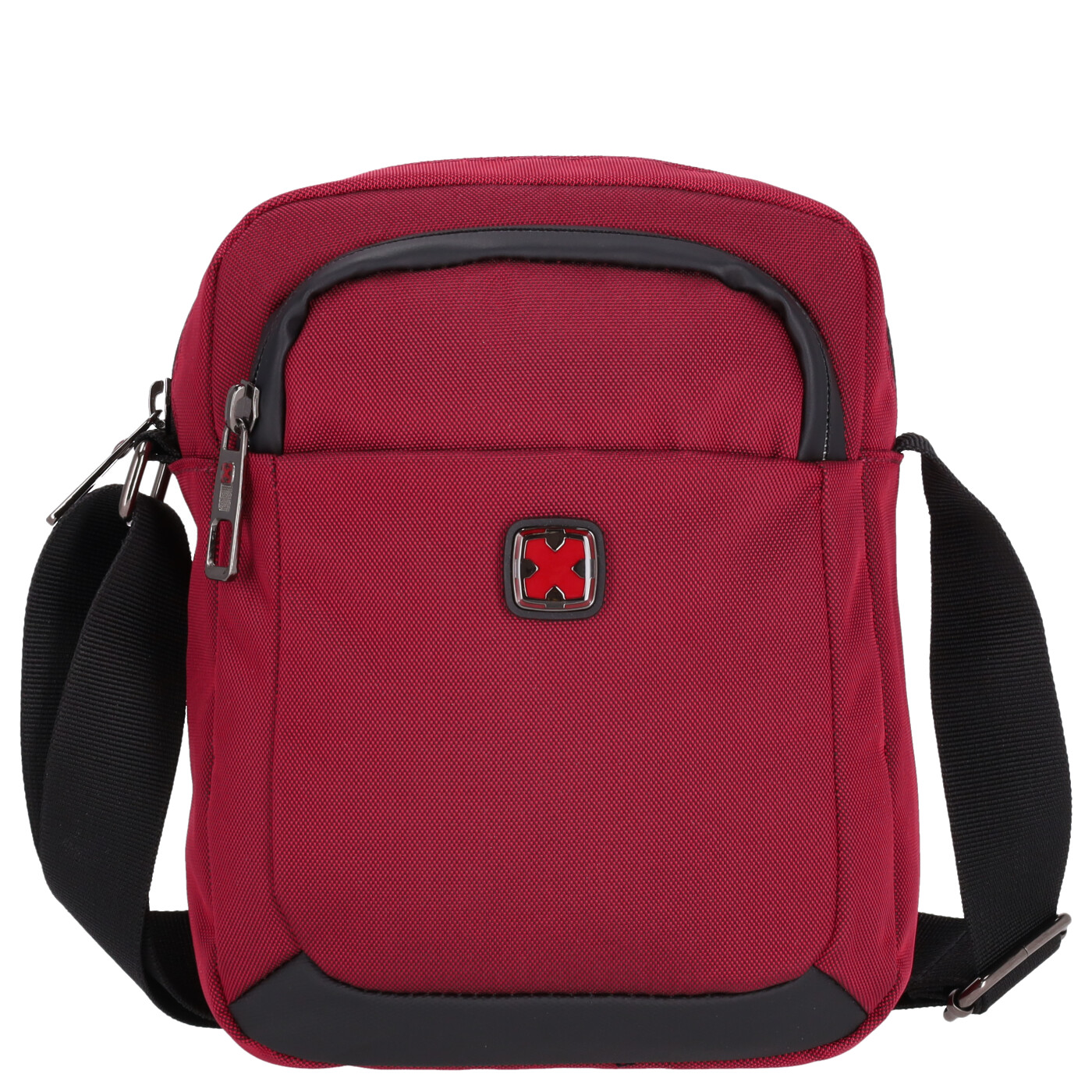 Travel 'N' Meet Schultertasche aus Spinnstoff klein rot