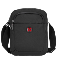 Travel 'N' Meet Schultertasche aus Spinnstoff klein schwarz
