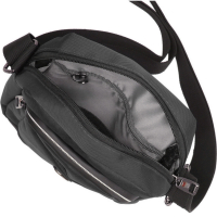 Travel 'N' Meet Schultertasche aus Spinnstoff klein schwarz