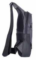 Dernier Schultertasche aus Spinnstoff grau