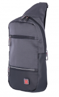 Dernier Schultertasche aus Spinnstoff grau