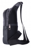 Dernier Schultertasche aus Spinnstoff grau