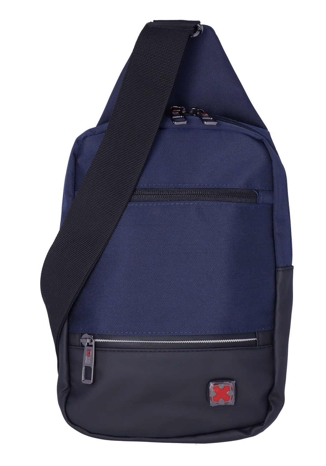 Dernier Schultertasche aus Spinnstoff navy