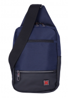 Dernier Schultertasche aus Spinnstoff navy