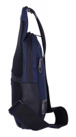 Dernier Schultertasche aus Spinnstoff navy