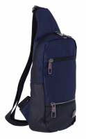 Dernier Schultertasche aus Spinnstoff navy