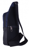 Dernier Schultertasche aus Spinnstoff navy