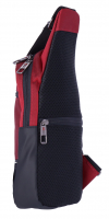 Dernier Schultertasche aus Spinnstoff rot