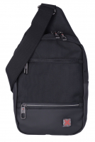 Dernier Schultertasche aus Spinnstoff schwarz