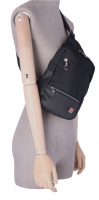 Dernier Schultertasche aus Spinnstoff schwarz