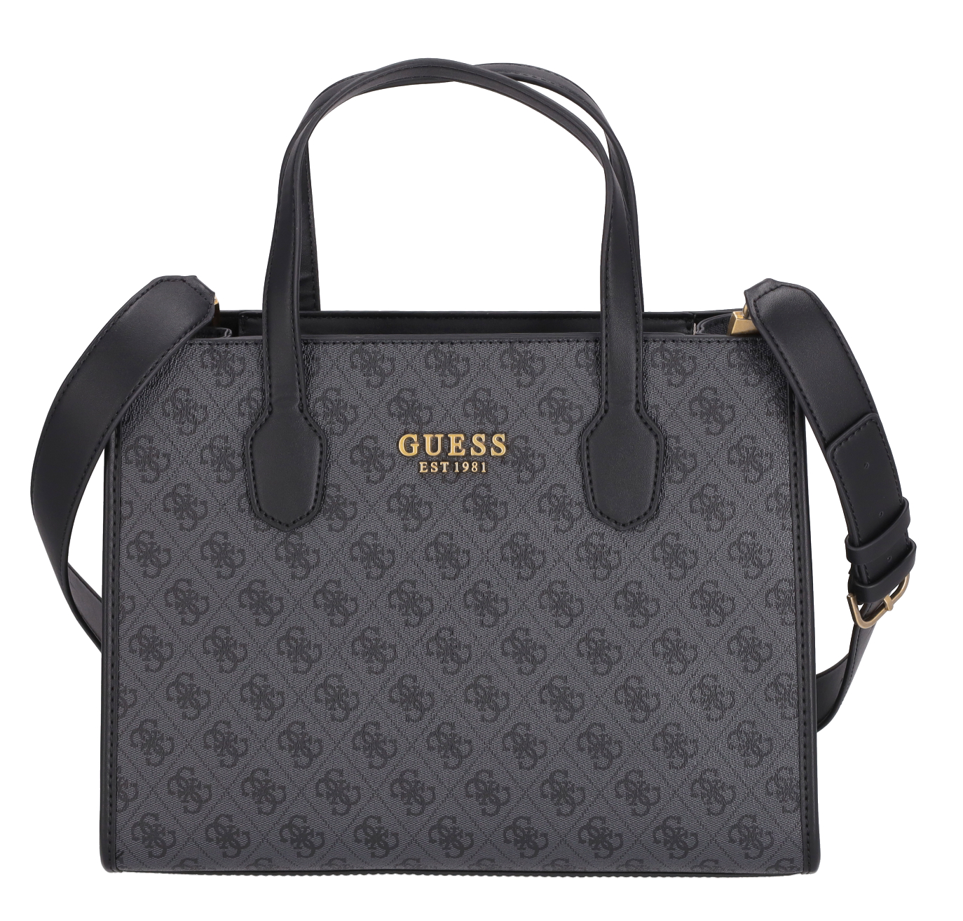 Guess 'Silvana' Tote Damentasche Synthetik coal logo