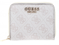 Guess 'Laurel SLG' Small Zip Around Damenbörse klein Synthetik dove logo
