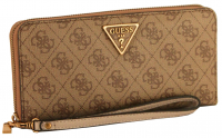 Guess 'Laurel SLG' Large Zip Around Damenbörse Synthetik latte logo