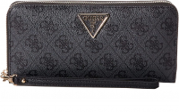 Guess 'Laurel SLG' Large Zip Around Damenbörse Synthetik coal logo