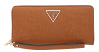 Guess 'Laurel SLG' Large Zip Around Damenbörse Synthetik light cognac