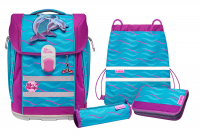 McNeill 'Finny' Schulrucksackset 6tlg. McLight 2 1000g 20l blau/pink