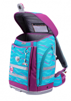 McNeill 'Finny' Schulrucksackset 6tlg. McLight 2 1000g 20l blau/pink