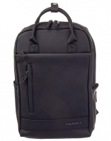 Franky Freizeit-Rucksack mit Laptopfach 14 l Planenmaterial schwarz