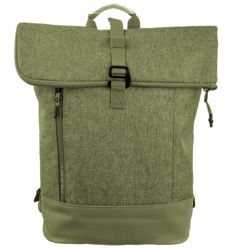 Franky Business-Rucksack mit Laptopfach erweiterbar 13 l Polyester olive