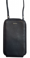 Prato 'LM Shahid' Handy Umhängetasche echt Leder dark blue