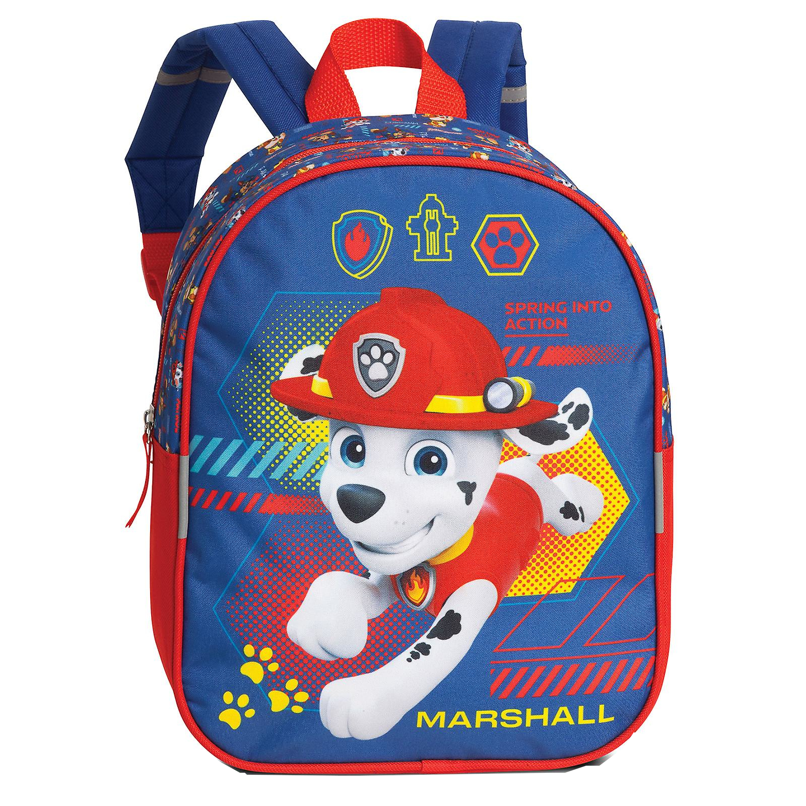 Fabrizio 'Paw Patrol' Kinderrucksack Marshall mit Aufsteckfunktion 6l blau/rot